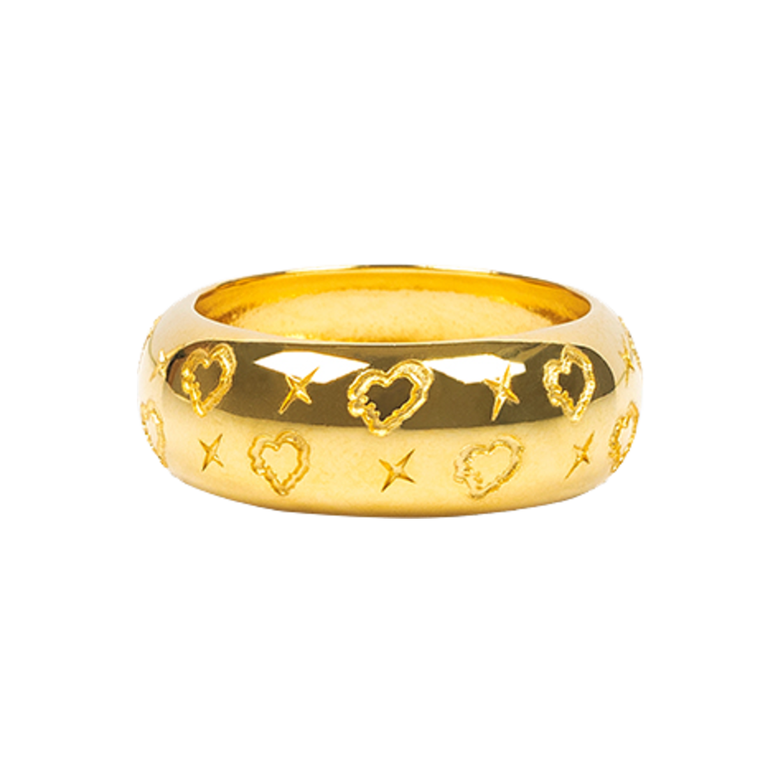 TM2B2RG10GD Third movement Heart Symbol Ring Gold SIZE.1