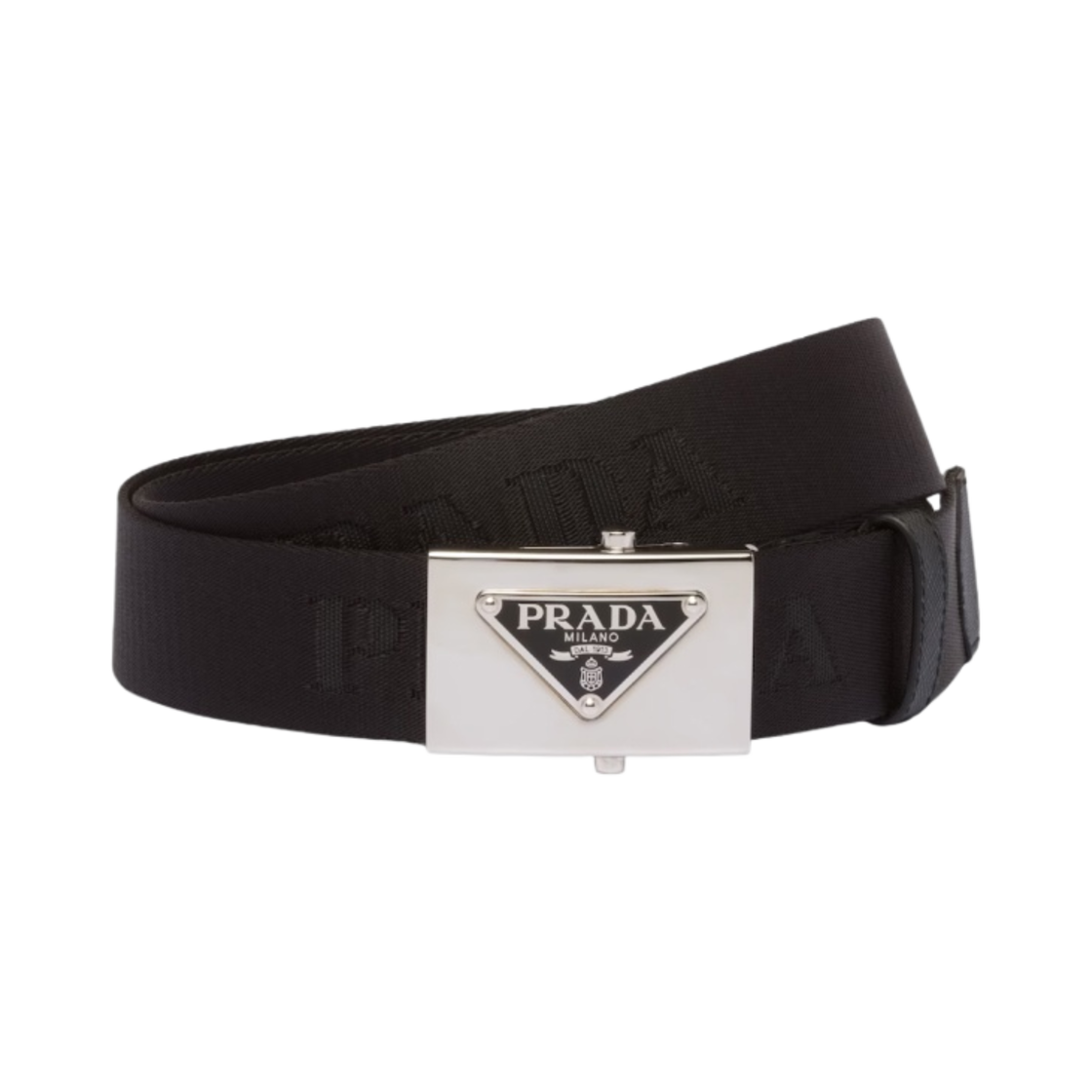 프라다 우븐 나일론 벨트 블랙(Prada Woven Nylon Belt Black) - 1
