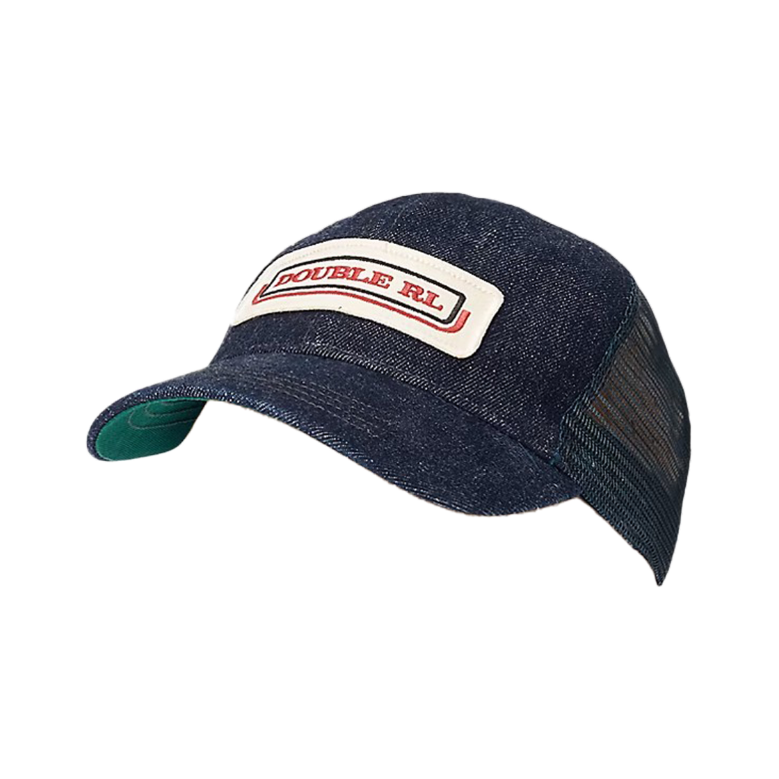 더블알엘 인디고 로고 패치 데님 트러커 캡 인디고(Double RL Indigo Logo Patch Denim Trucker Cap Indigo)
