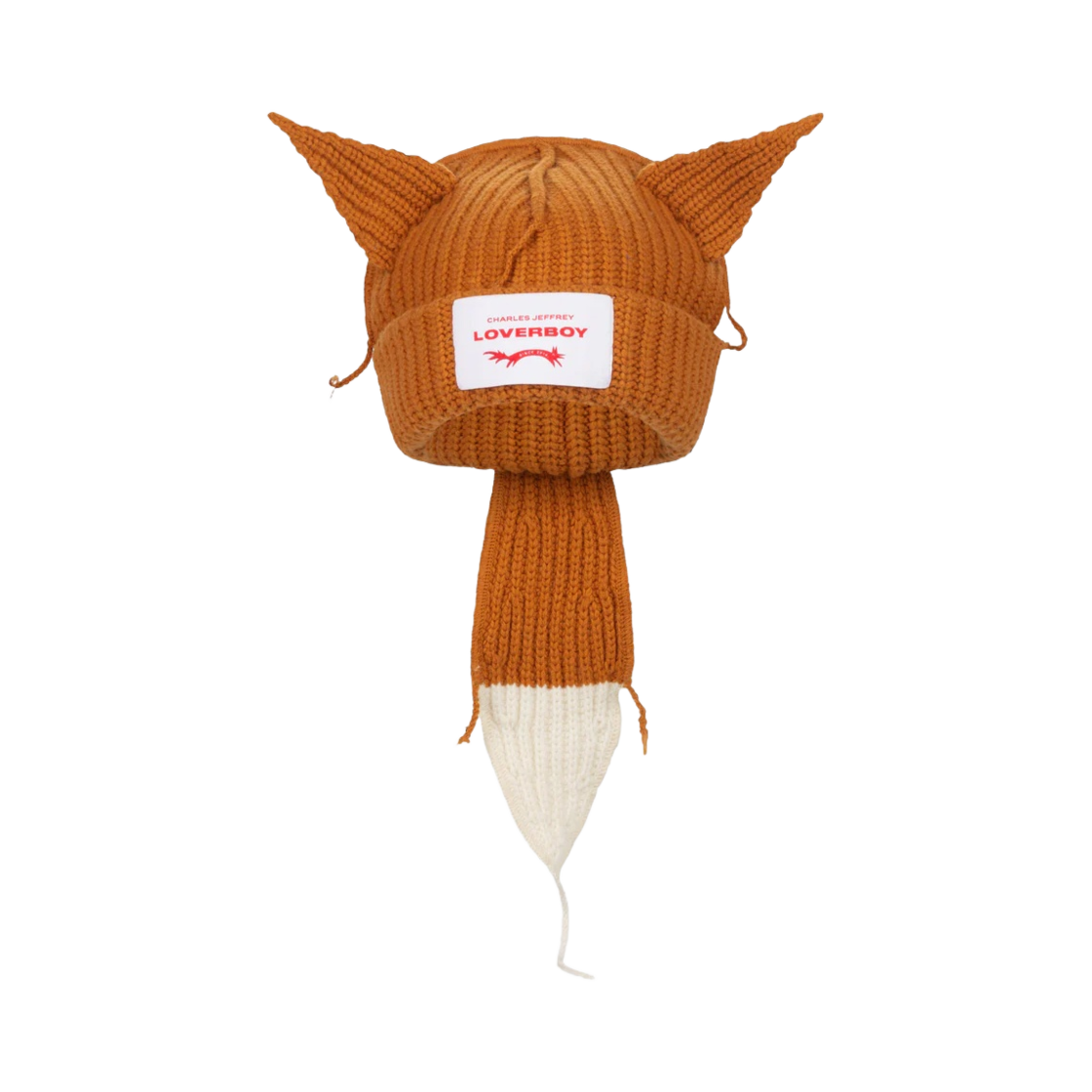 CJLSS23CFB Charles Jeffrey Loverboy Chunky Fox Beanie Turmeric Ecru