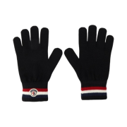 Moncler Wool Band Gloves Black - 24FW