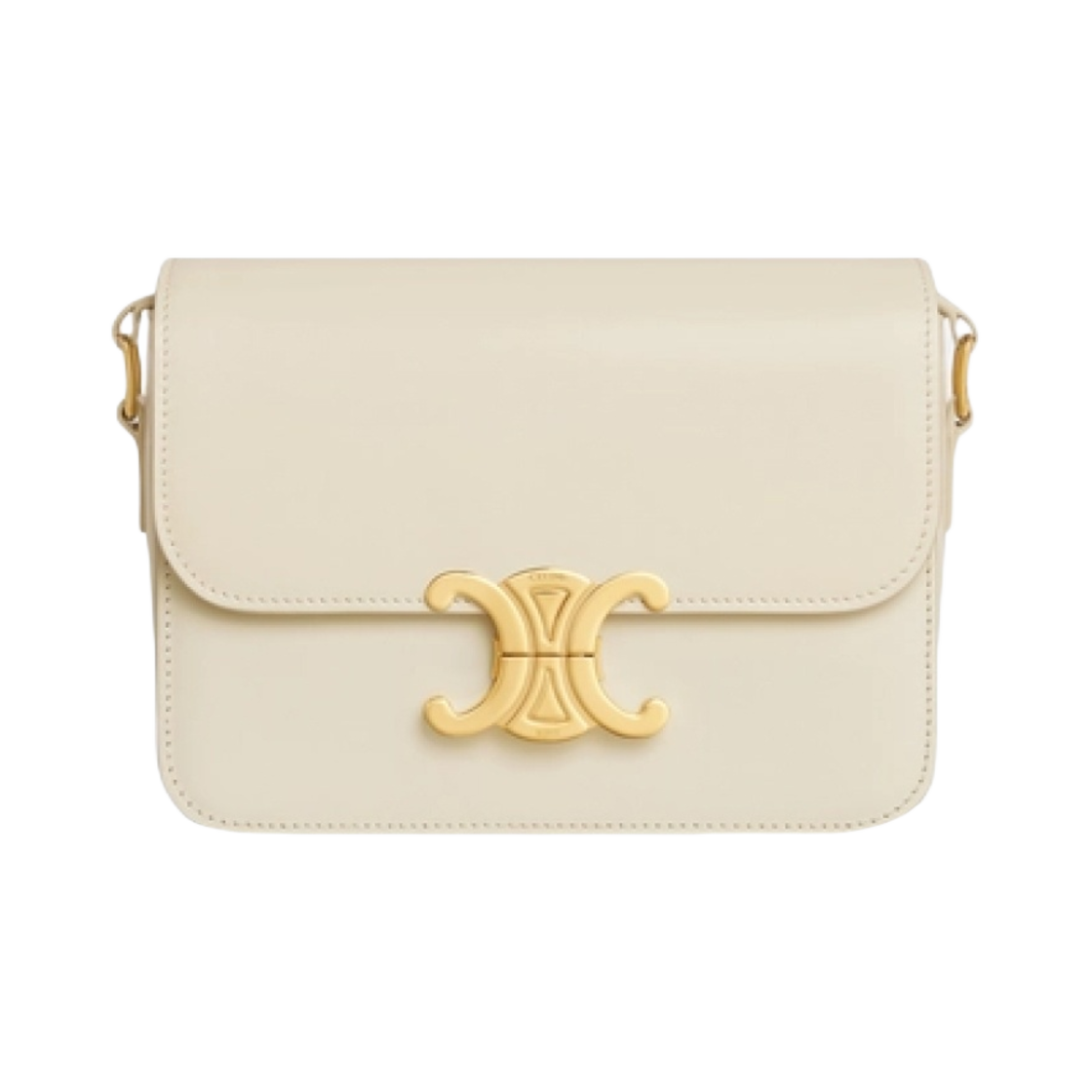 셀린느 샤이니 카프스킨 틴 트리옹프 백 라임스톤(Celine Teen Triomphe Bag in Shiny Calfskin Limestone) - 1