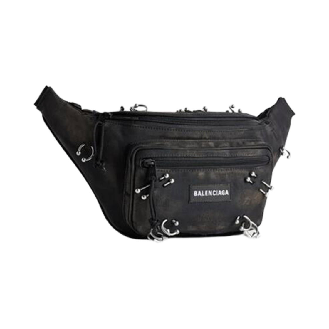 발렌시아가 익스플로러 벨트팩 피어싱 블랙(Balenciaga Explorer Beltpack with Piercings Black) - 2