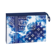 Louis Vuitton Monogram Bandana Pochette Voyage Blue