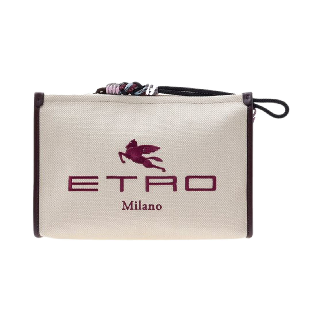 1H7837090800 Etro Glitter Clutch Beige