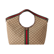 Gucci Giglio Large Tote Bag Beige Brown