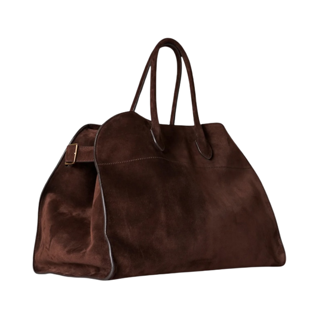 더 로우 소프트 마고 17 스웨이드 백 모카(The Row Soft Margaux 17 Bag in Suede Mocha) - 2
