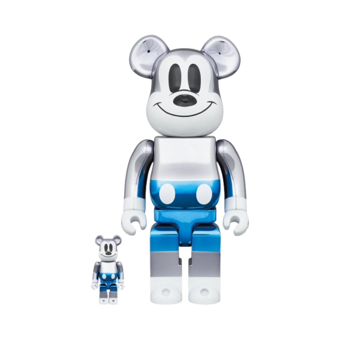 베어브릭 x 디즈니 x 프라그먼트 미키 마우스 100% & 400% 세트 블루(Bearbrick x Disney x Fragment Mickey Mouse 100% & 400% Set Blue)