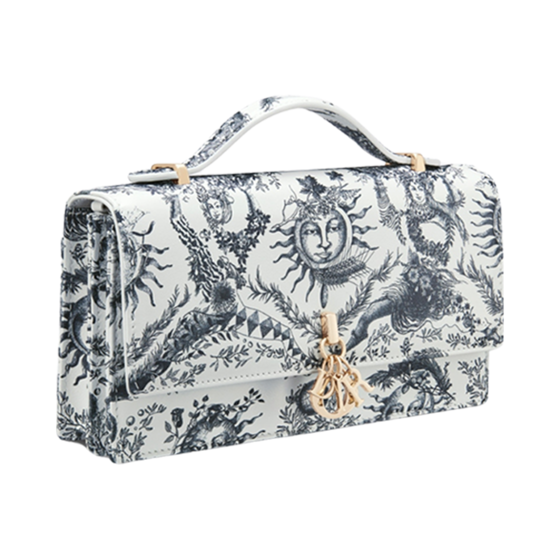 디올 미스 디올 라이트 백 블루 쏠레이 프린티드(Dior Miss Dior Mini Bag Blue Soleil Printed) - 2