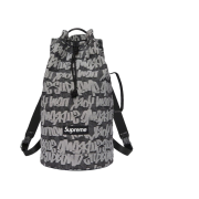 Supreme Fat Tip Jacquard Denim Backpack Black - 22SS