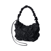 GU Gathered Shoulder Bag Black