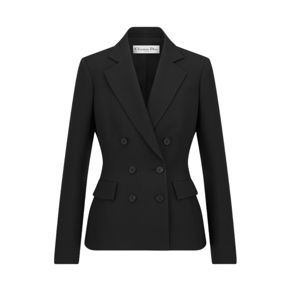 (W) 디올 울 앤 실크 마를린 자켓 블랙((W) Dior Wool and Silk Marlene Jacket Black)