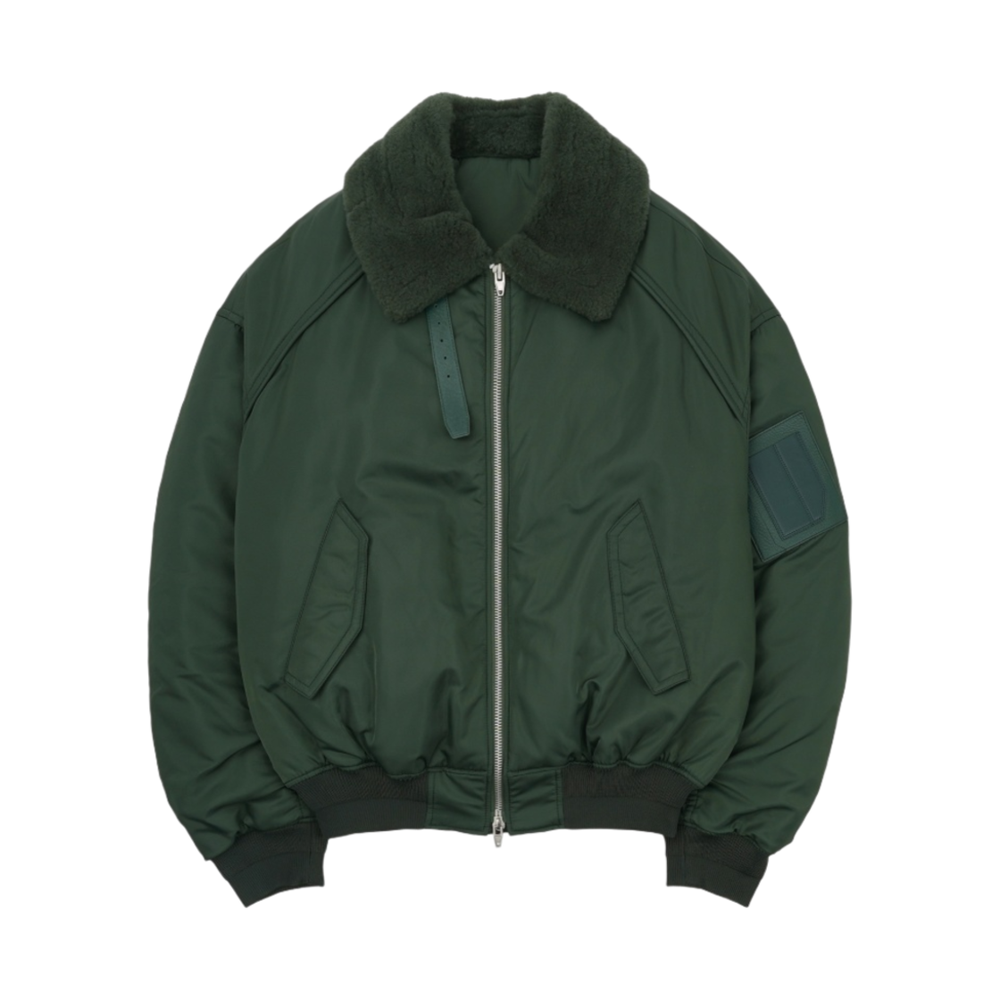 준지 MA-1 포우 셔링 봄버 자켓 카키(Juun.J MA-1 Faux Shearling Bomber Jacket Khaki)