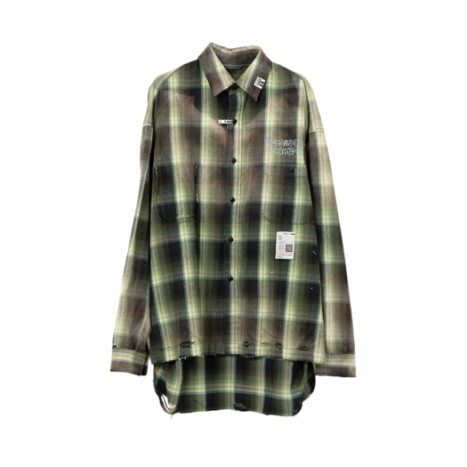 Maison Mihara Yasuhiro Vintage Like Check Shirt Green