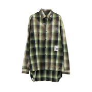 Maison Mihara Yasuhiro Vintage Like Check Shirt Green