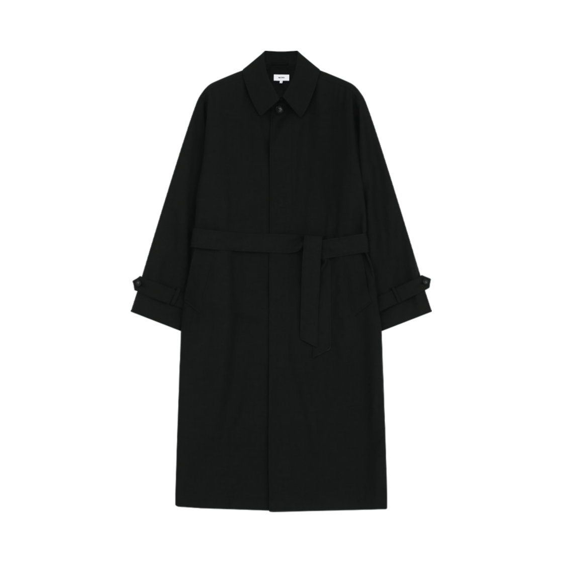 252-1003-01 VIS A VIS Tencel Linen Coat Black