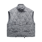 (W) Zara Puffer Vest Grey