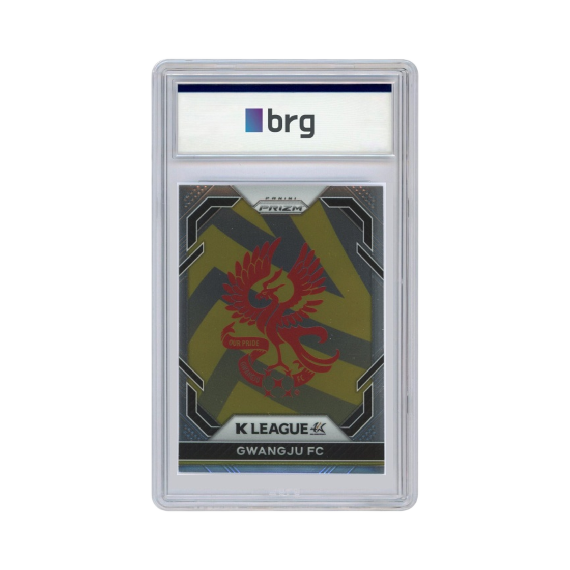 파니니 프리즘 K 리그 #5 광주 FC 팀 로고 축구 카드 2023(Panini Prizm K League #5 Gwangju FC Team Logo Soccer Card 2023)
