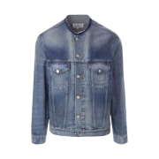 Maison Margiela Collarless Denim Jacket Medium Wash