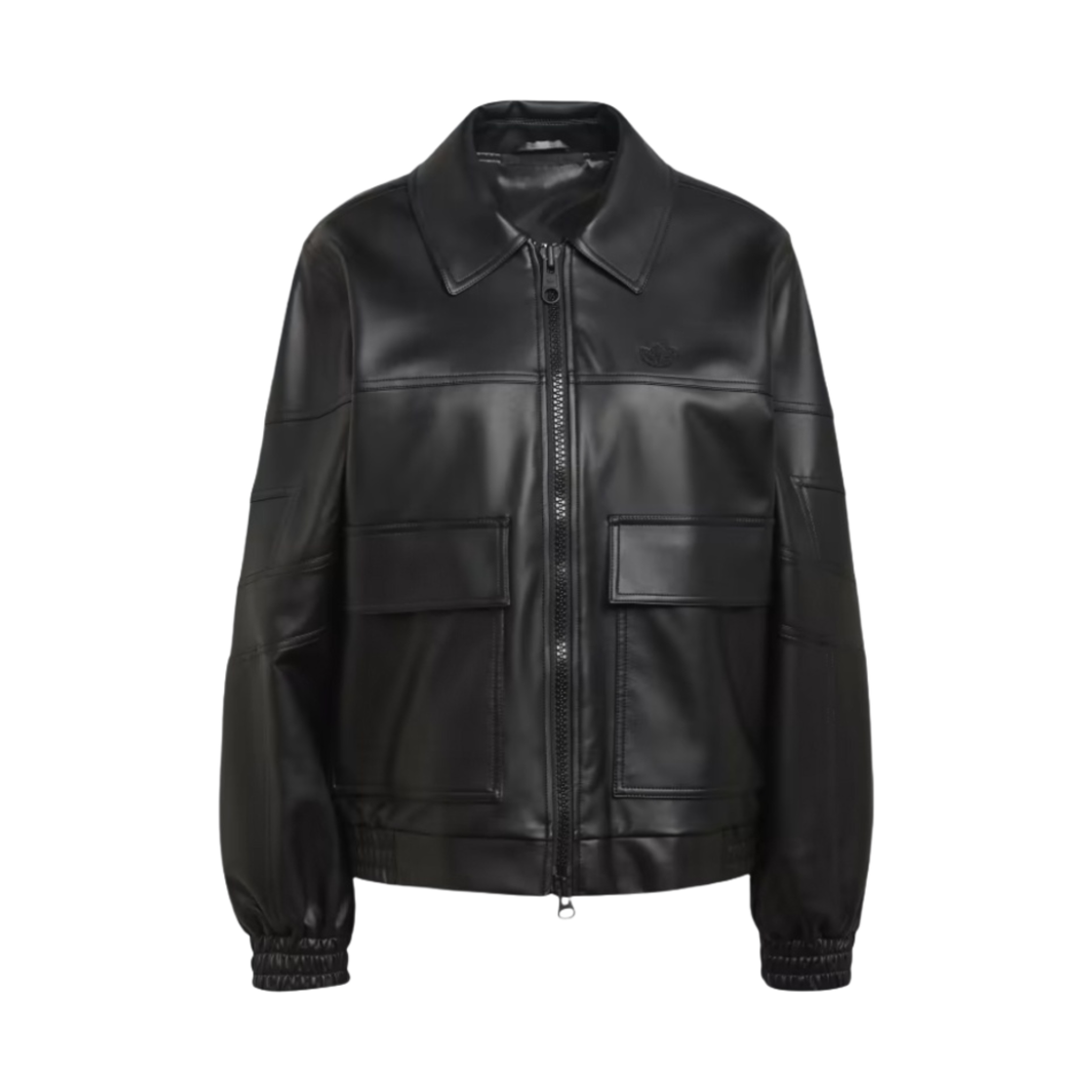 (W) 아디다스 블루 버전 포우 레더 자켓 블랙 - US 사이즈