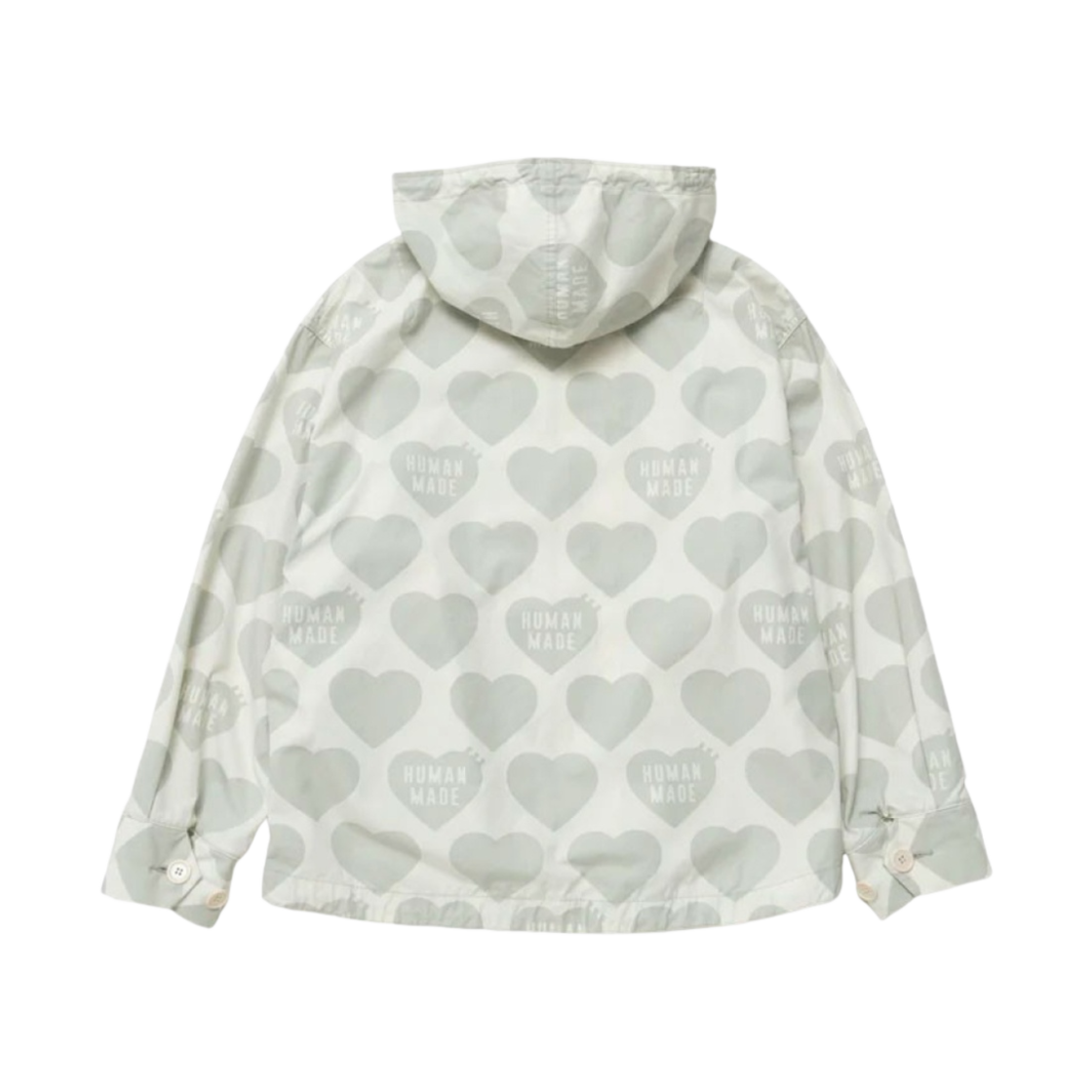 휴먼 메이드 하트 집업 파카 화이트(Human Made Heart Zip-Up Parka White) - 2