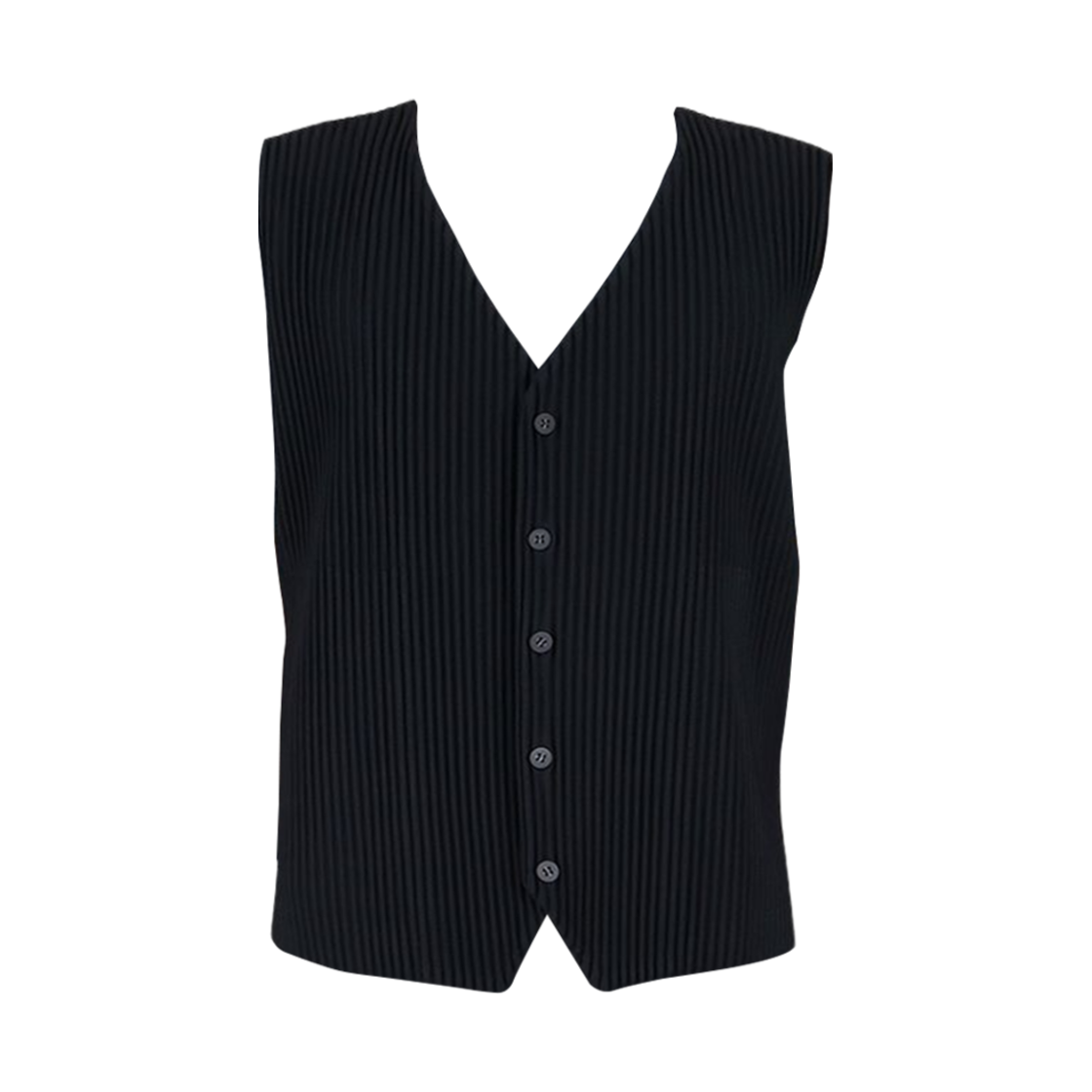 옴므 플리세 이세이 미야케 플리츠 베스트 블랙(Homme Plisse Issey Miyake Pleated Vest Black)