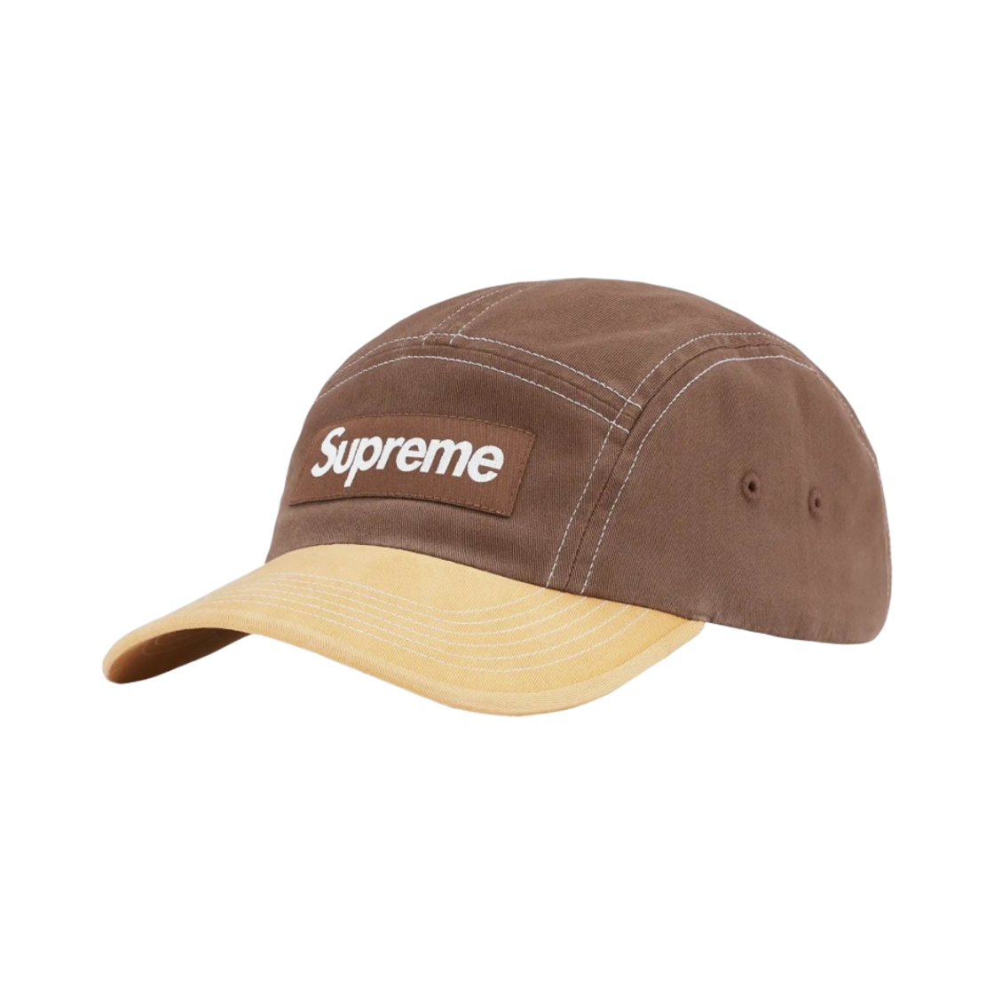 슈프림 투톤 트윌 캠프캡 브라운 - 22SS