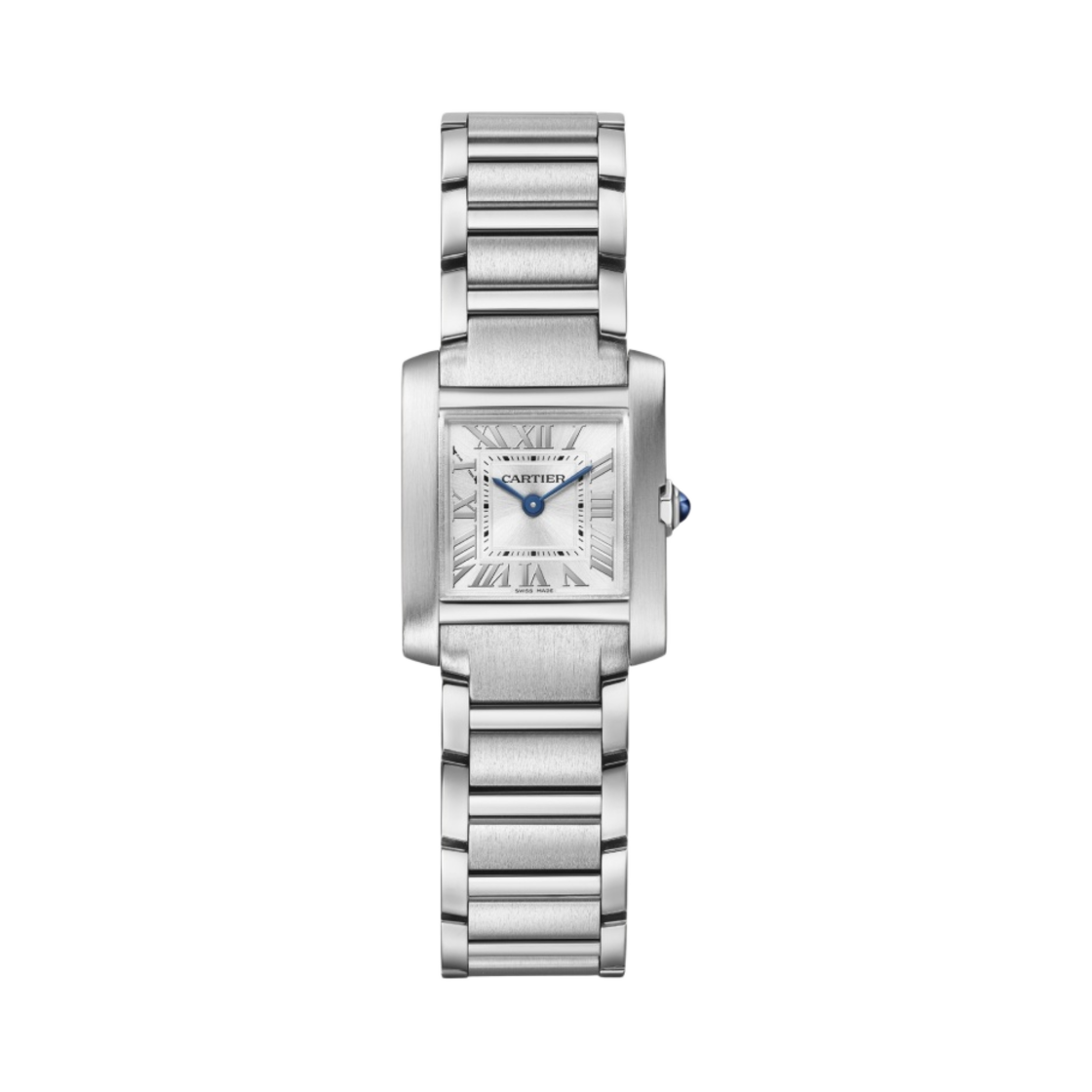 까르띠에 탱크 프랑세즈 워치 스몰 쿼츠 스틸 브레이슬릿 스틸(Cartier Tank Francaise Watch Small Quartz Steel Bracelet Steel)