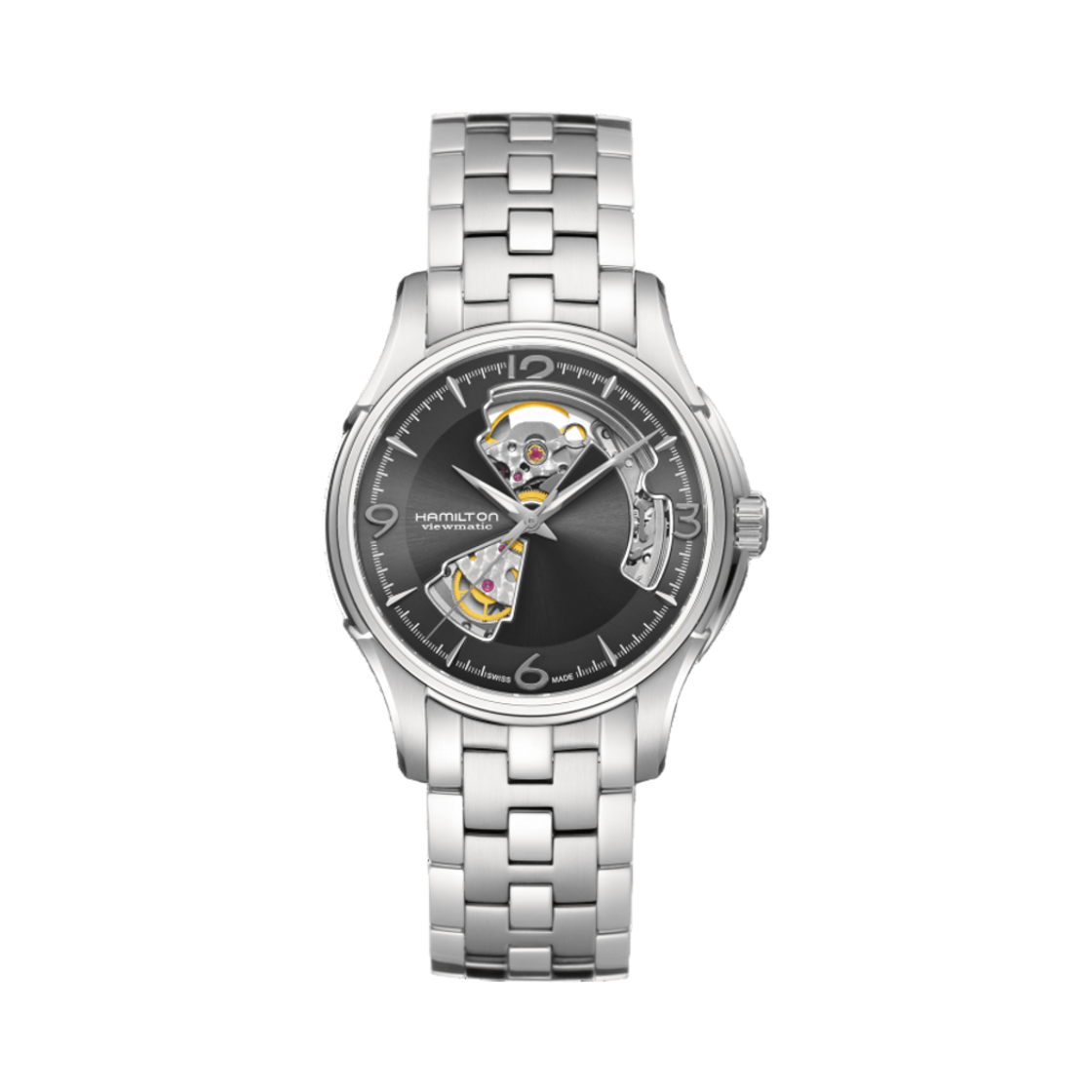 해밀턴 재즈마스터 오픈 하트 오토 40mm 스테인리스 스틸 그레이(Hamilton Jazzmaster Open Heart Auto 40mm Stainless Steel Grey) - 1