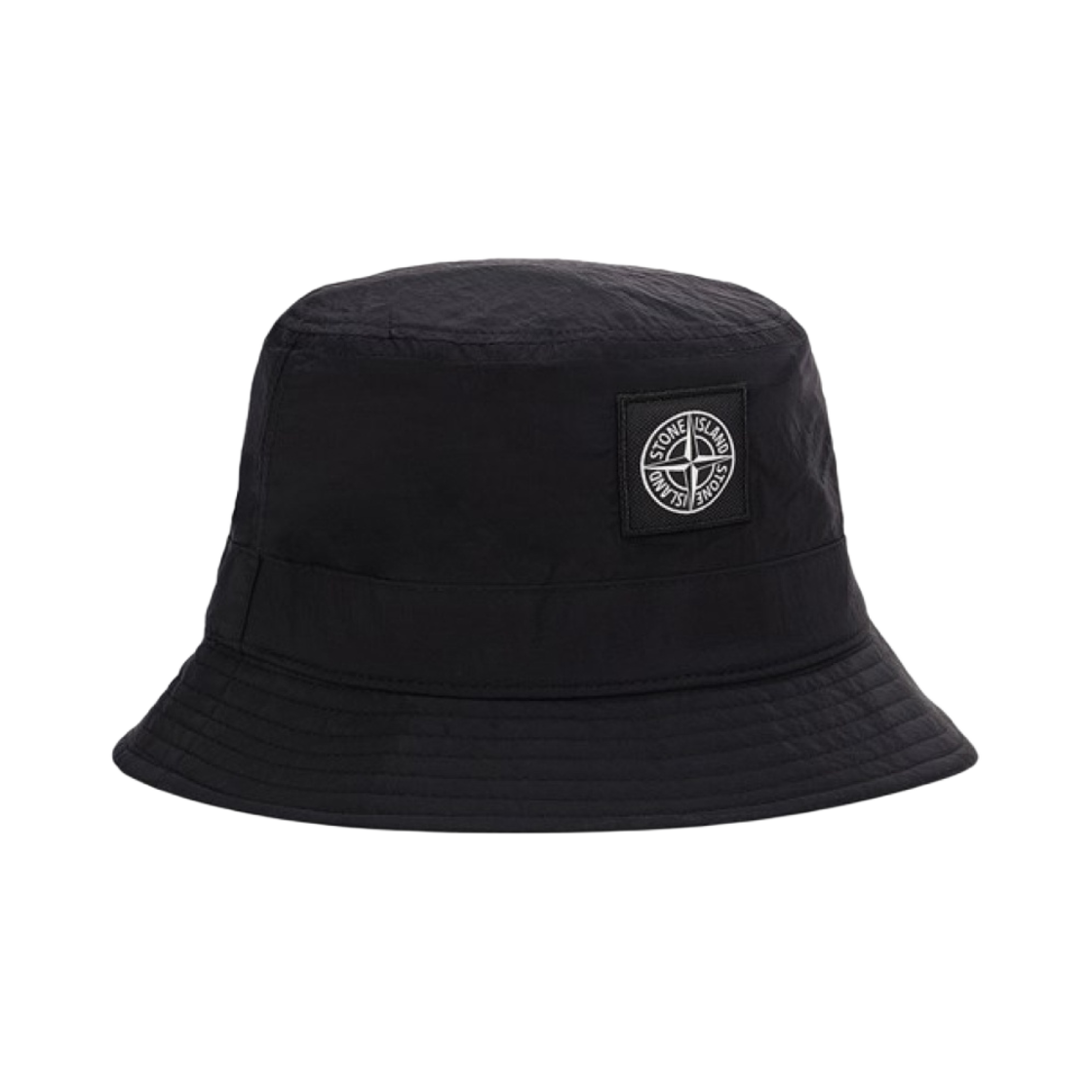 스톤 아일랜드 99376 나일론 메탈 에코닐 재생 나일론 버킷햇 블랙 - 24SS(Stone Island 99376 Nylon Metal in Econyl Regenerated Nylon Bucket Hat Black - 24SS)