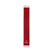 Vivienne Westwood Two Side Single Orb Muffler Red