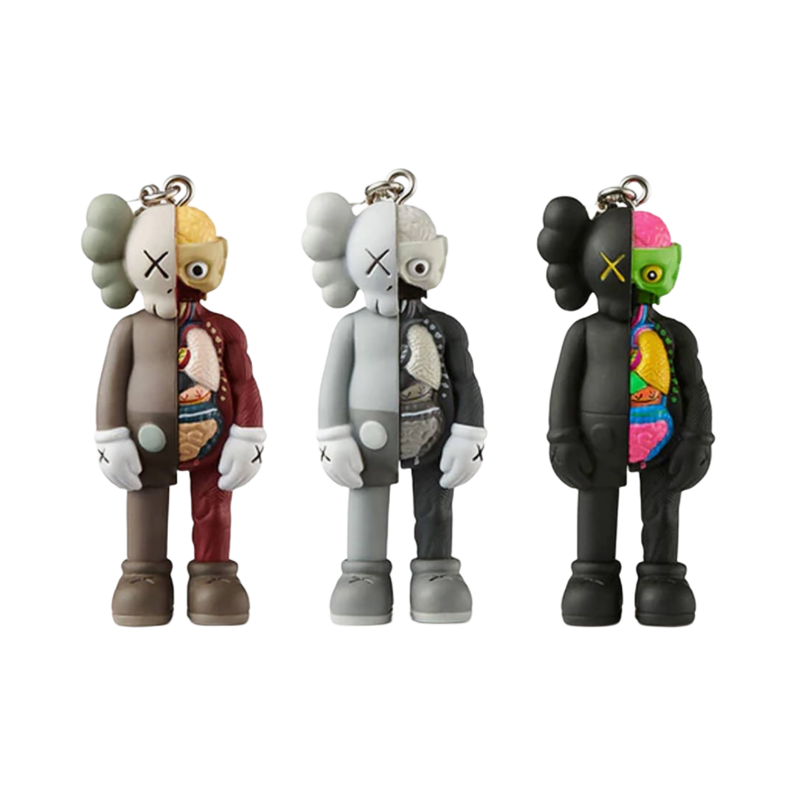 - Kaws Tokyo First Companion Flayed Keychain (Set of 3)