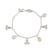 Vivienne Westwood Emiliana Bracelet Platinum Creamrose Pearl