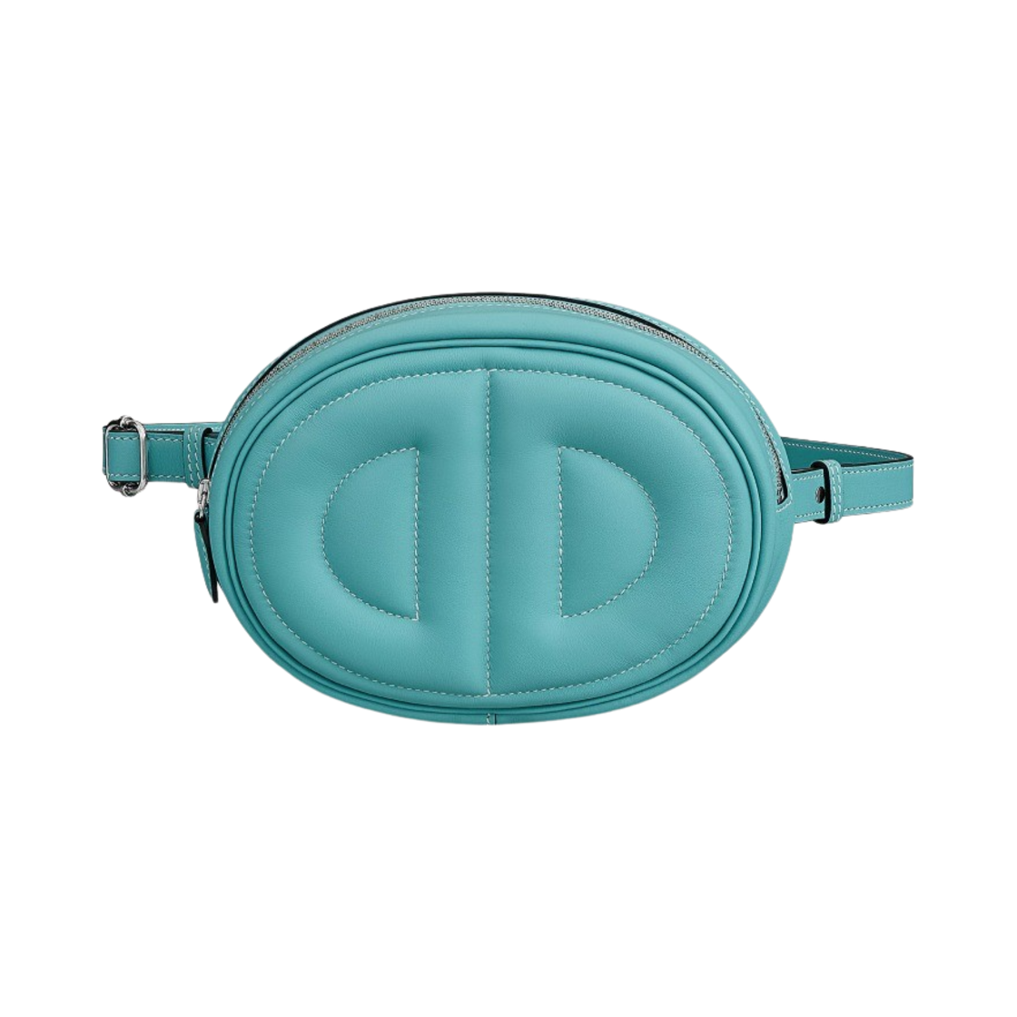 에르메스 인 더 루프 베르소 벨트백 스위프트 & 팔라듐 하드웨어 블루 아똘 베르 크리케(Hermes In the Loop Verso Belt Bag Swift & Palladium Bleu Atoll Vert Criquet) - 1