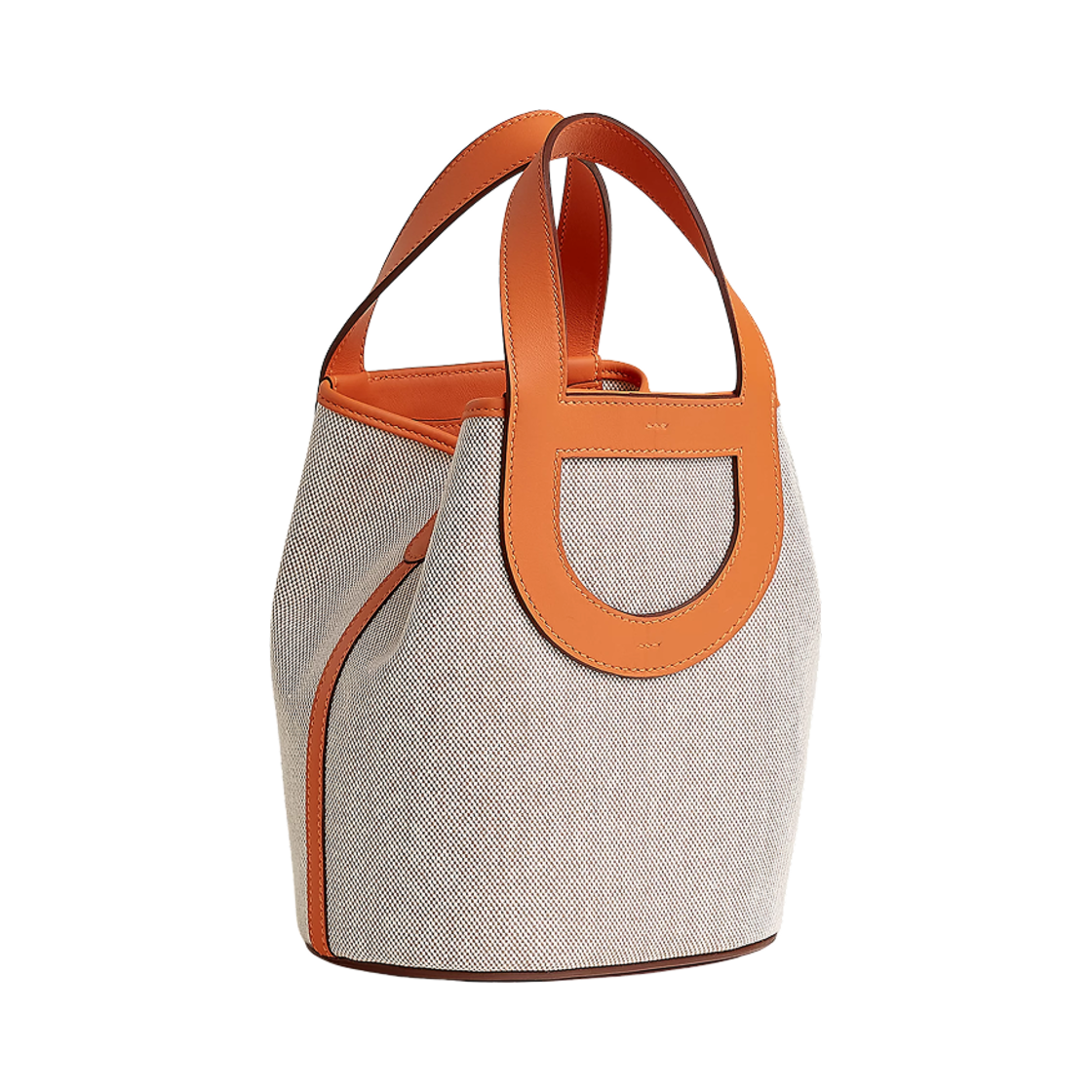 에르메스 인 더 루프 18 백 H 캔버스 스위프트 카프스킨 & 팔라듐 하드웨어 에크류 베쥬 오랑쥬(Hermes In The Loop 18 Bag H Canvas Swift Calfskin & Palladium Ecru Beige Orange) - 2