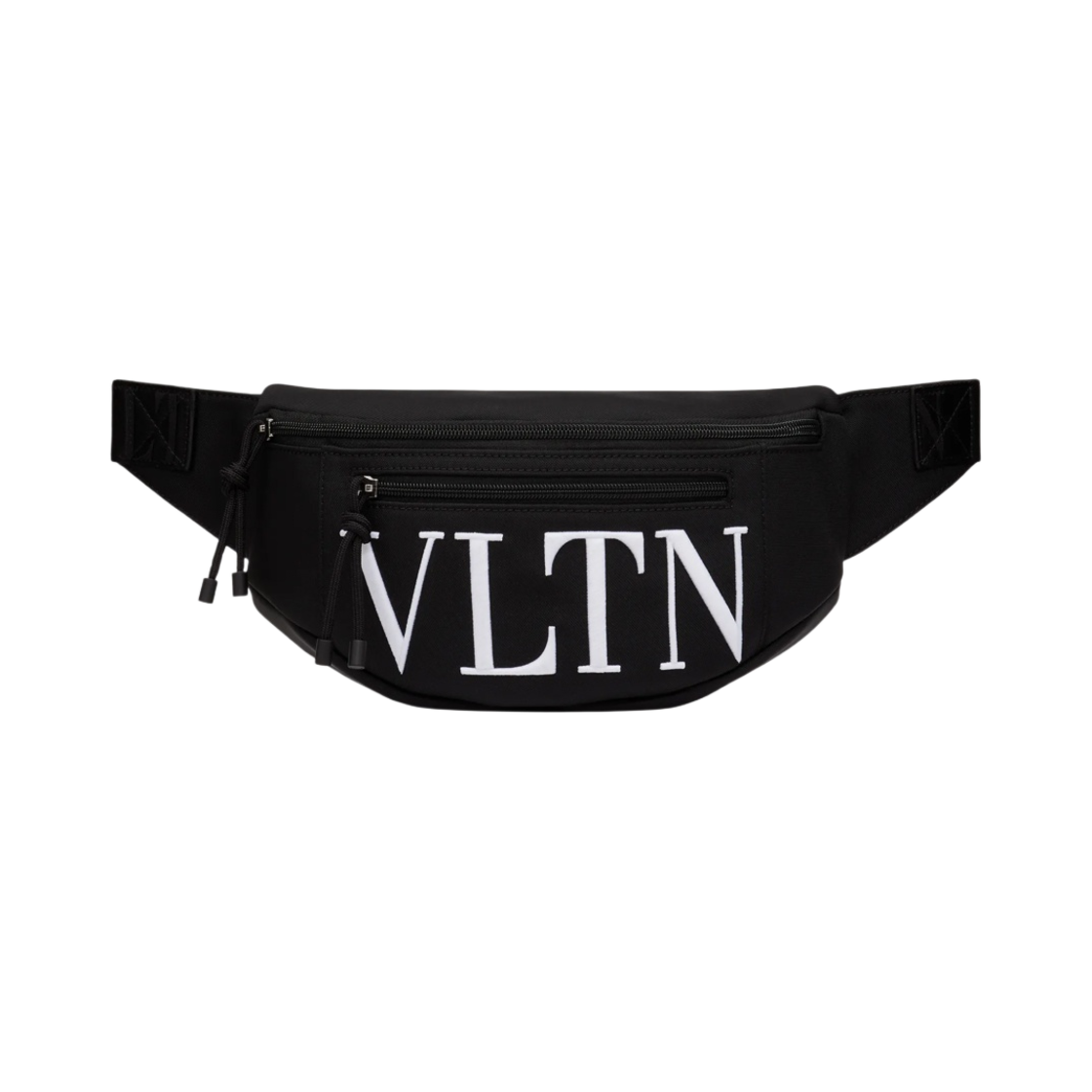 발렌티노 VLTN 나일론 벨트백 블랙 화이트(Valentino VLTN Nylon Belt Bag Black White) - 1