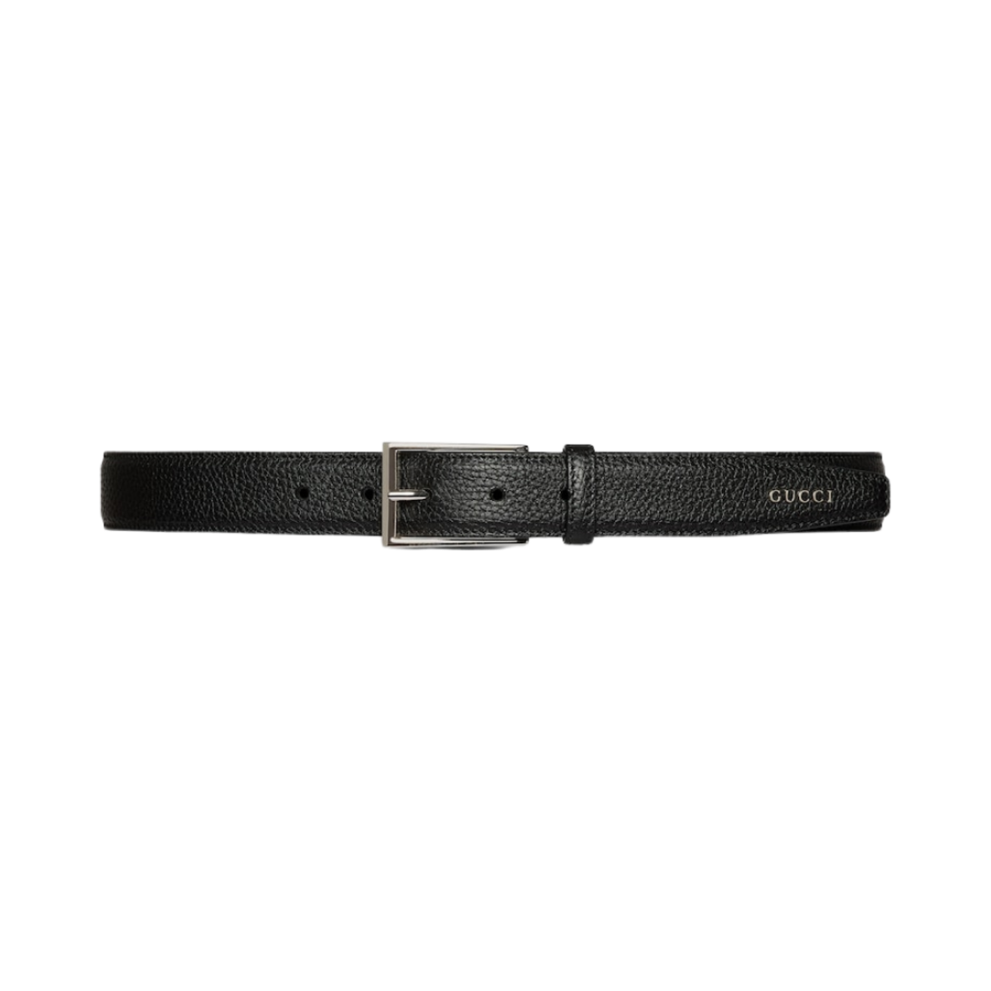 795635-AADQX-1000 Gucci Rectangular Buckle Belt Black