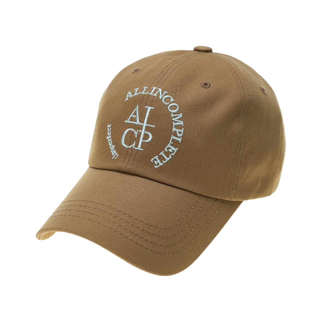 올인컴플리트 라운드 로고 볼캡 코코아