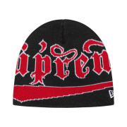 Supreme New Era Accent Beanie Black - 24FW