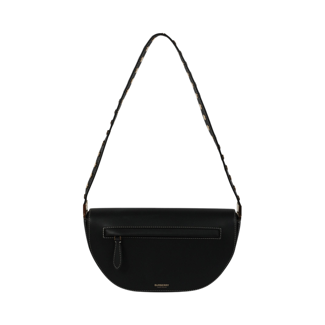 8047013 Burberry Small Leather Olympia Bag Black