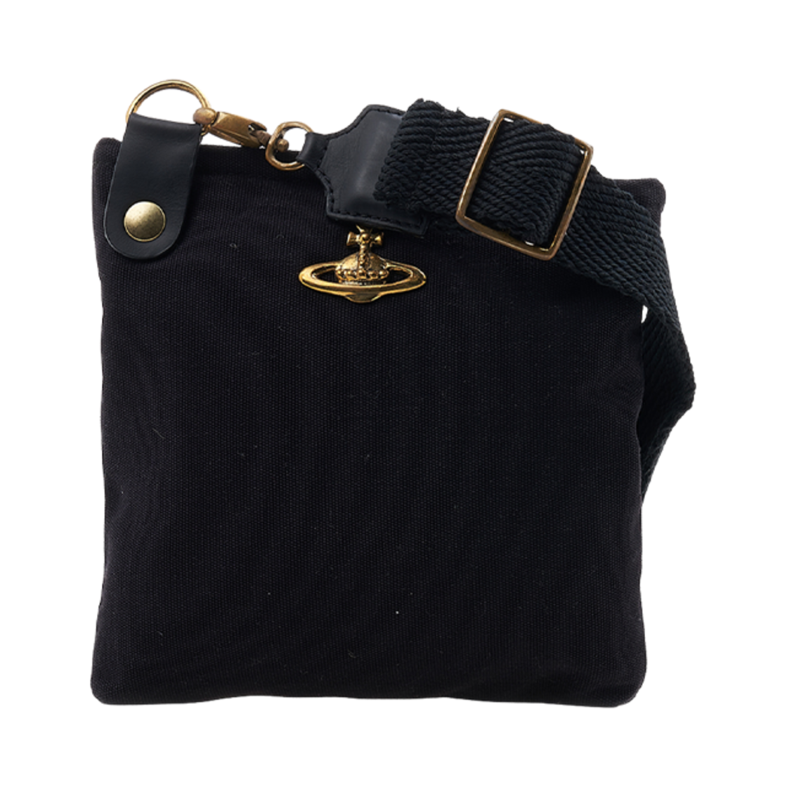4304006XU-W00IW-N402 Vivienne Westwood Jones Square Crossbody Bag Black