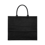 Dior Large Dior Book Tote Black Dior Oblique Embossed Calfskin