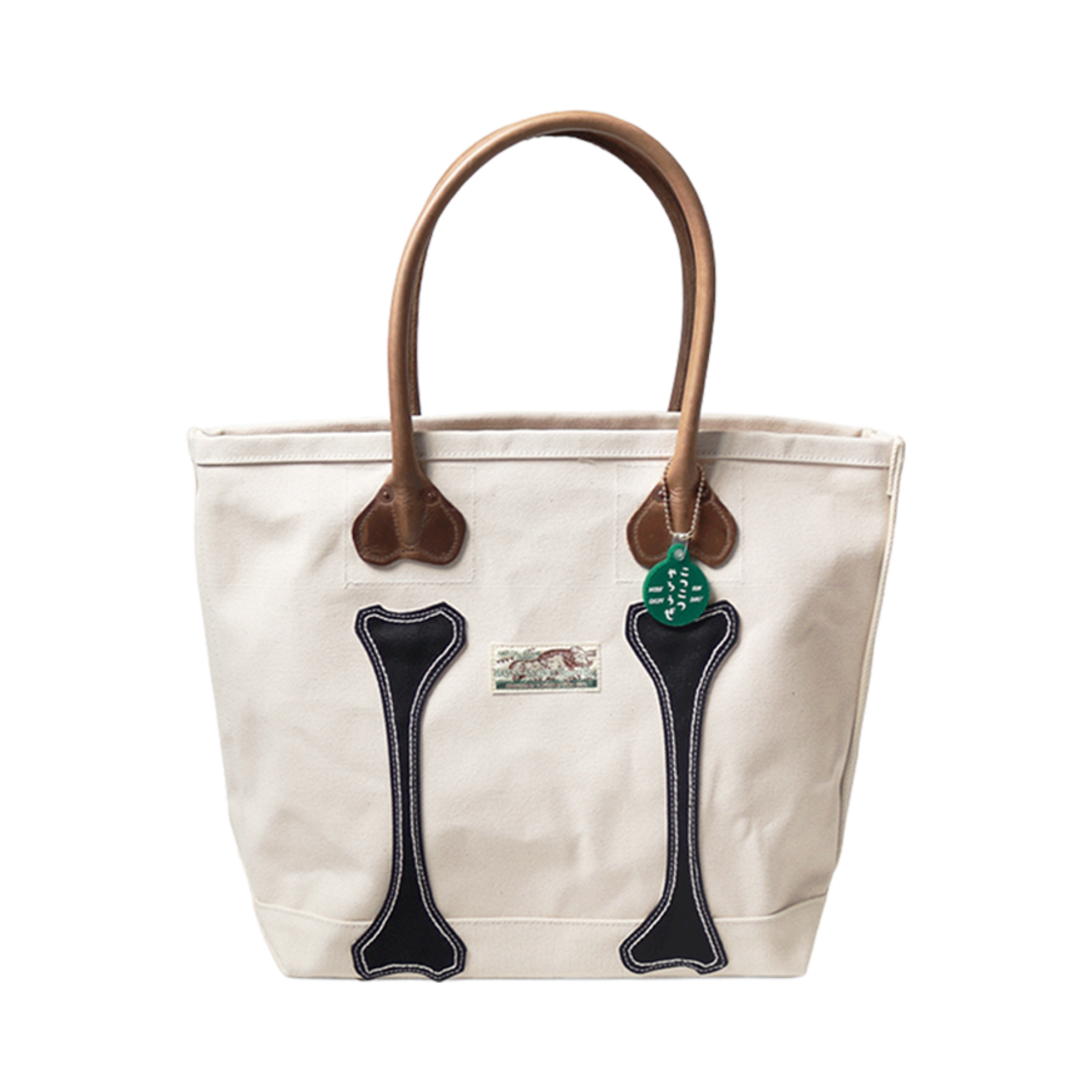 K2505XB541 Kapital No. 4 Canvas Kotsukotsu Tote Bag S Kinari Black