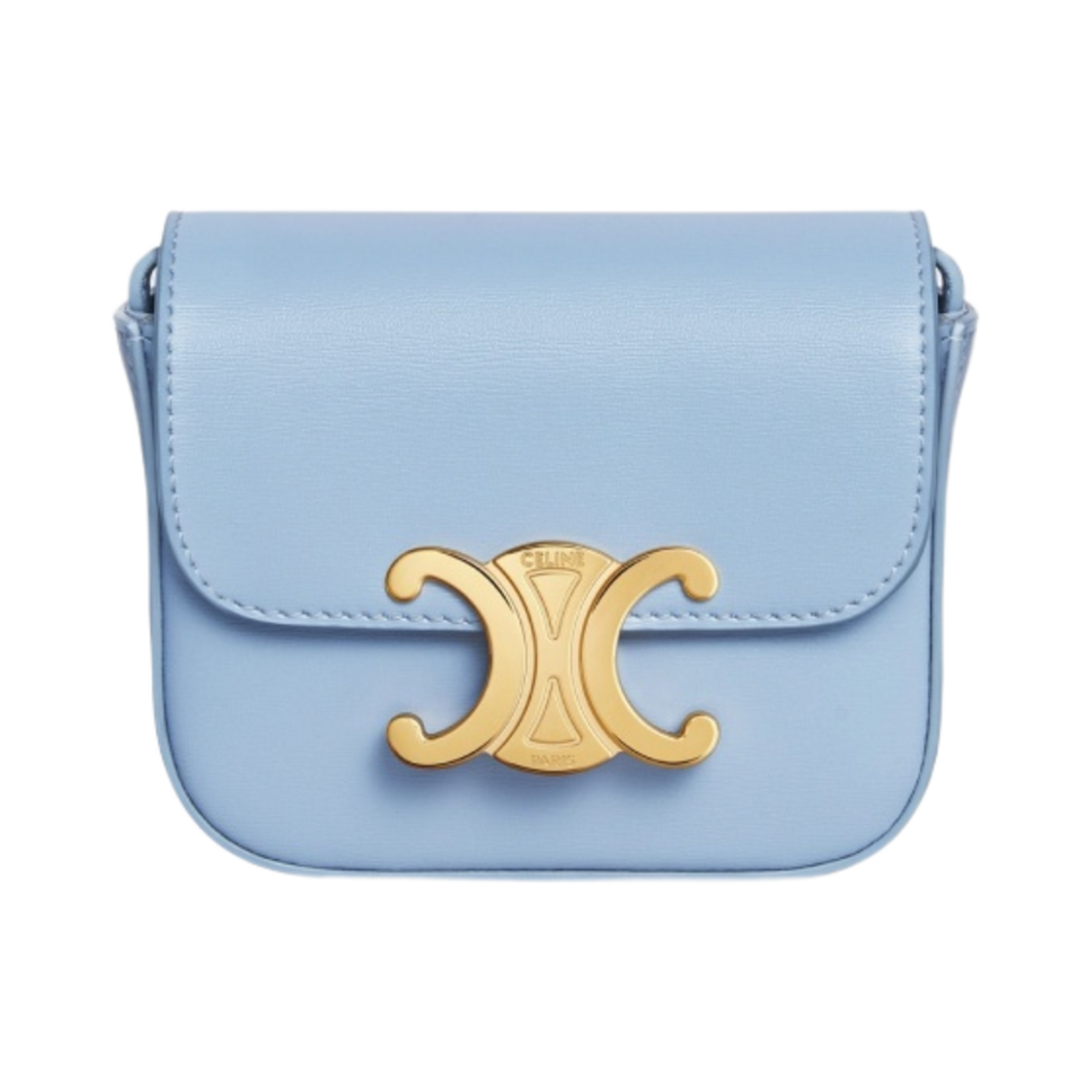 셀린느 샤이니 카프스킨 미니 트리옹프 셀레스트(Celine Mini Triomphe in Shiny Calfskin Celeste) - 1