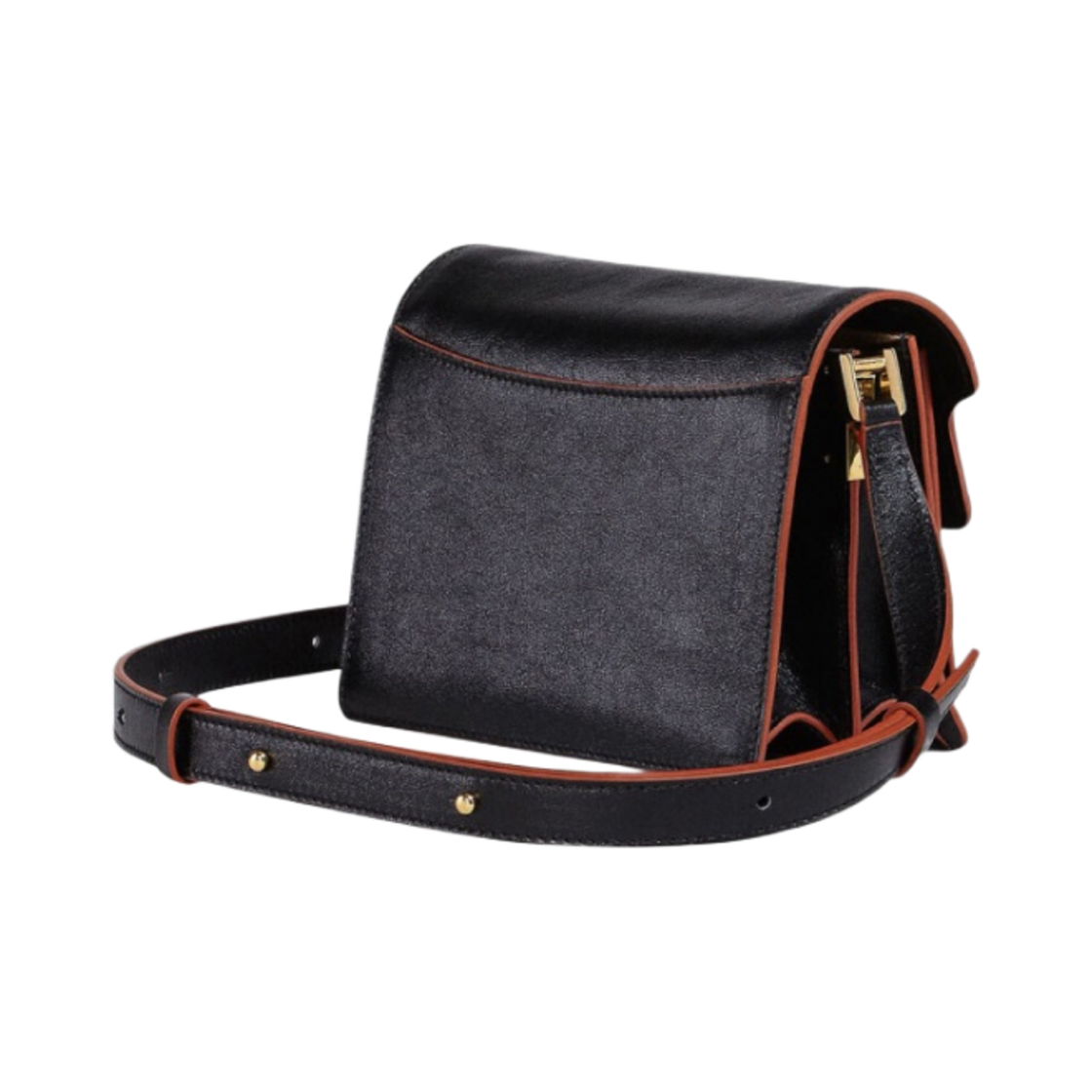 마르니 텀블드 미니 트렁크백 블랙(Marni Tumbled Mini Trunk Bag Black) - 2