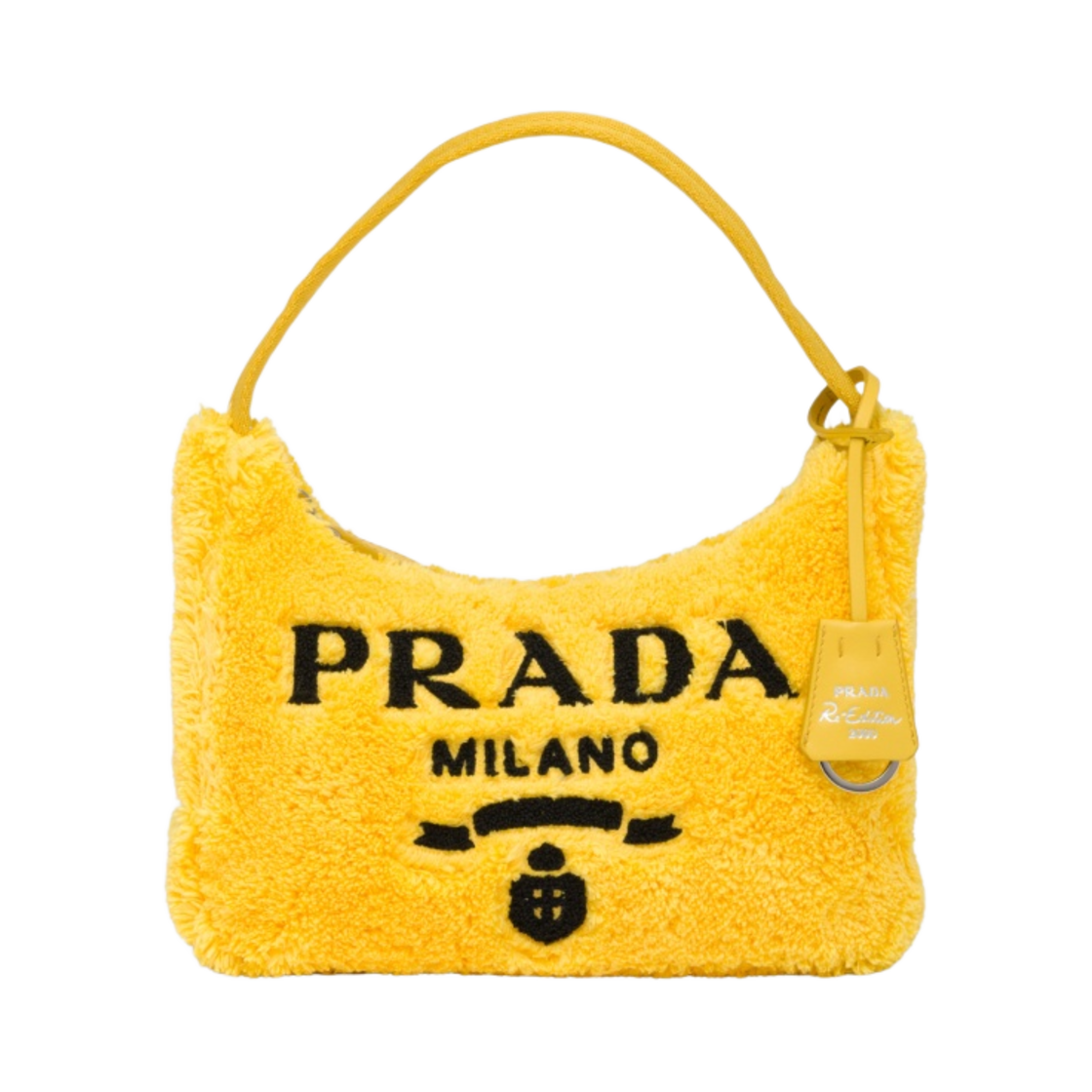 프라다 리에디션 2000 테리 미니백 옐로우 블랙(Prada Re-Edition 2000 Terry Mini Bag Yellow Black) - 1