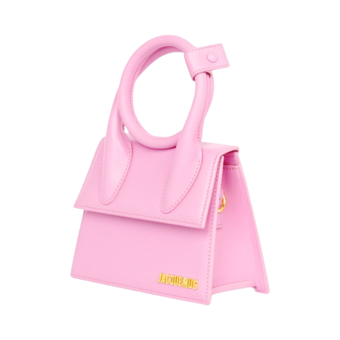 213BA005-3060-410 Jacquemus Le Chiquito Noeud Coiled Handbag Light Pink - #2