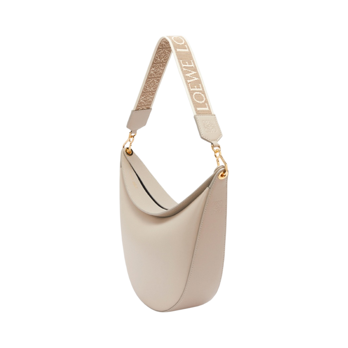 로에베 루나백 사틴 카프스킨 앤 자카드 라이트 오트(Loewe Luna Bag in Satin Calfskin and Jacquard Light Oat) - 2