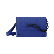 Louis Vuitton Steamer Wearable Wallet Taurillon Monogram Racing Blue