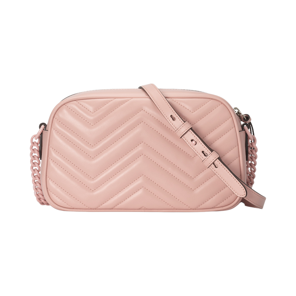 구찌 GG 마몽 스몰 숄더백 라이트 핑크 레더(Gucci GG Marmont Small Shoulder Bag Light Pink Leather) - 2